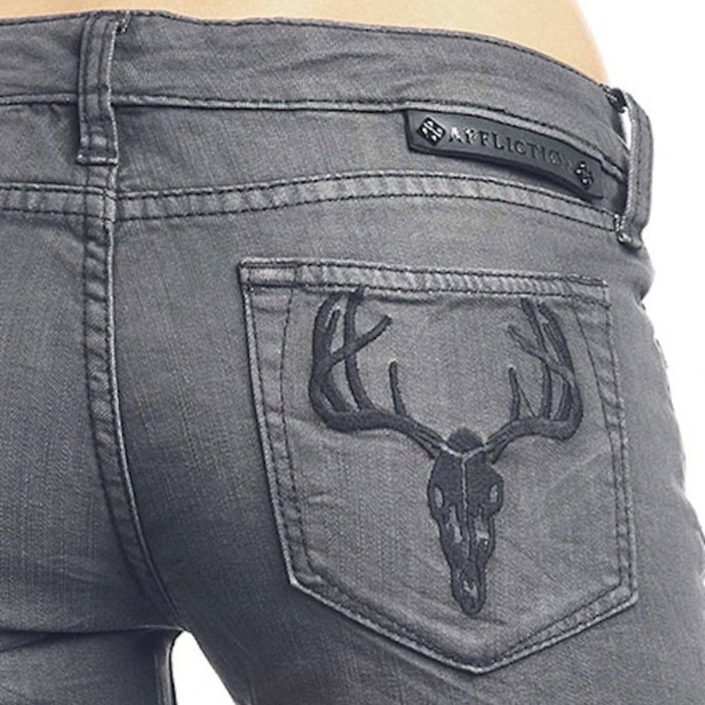 Affliction Black Premium Bianca Deerhead Rage Skinny Jeans